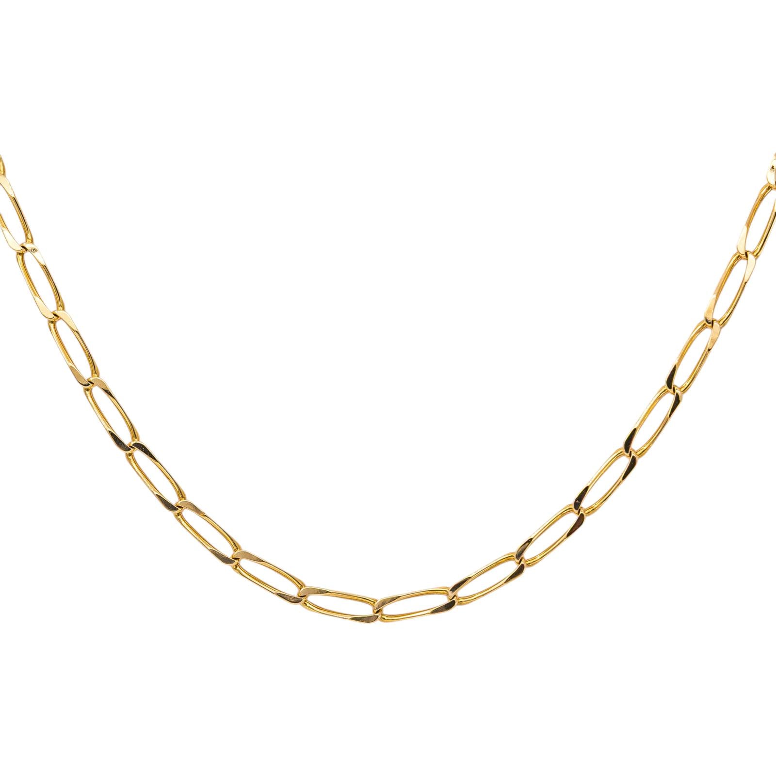 Yellow Gold Horse-Link Necklace