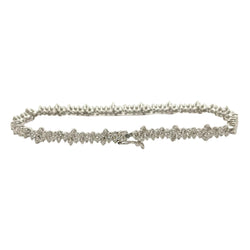 Bracelet Ligne en or blanc et diamants