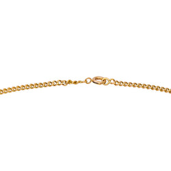 Yellow gold curb chain necklace
