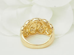 Ring Headband in yellow gold and diamonds