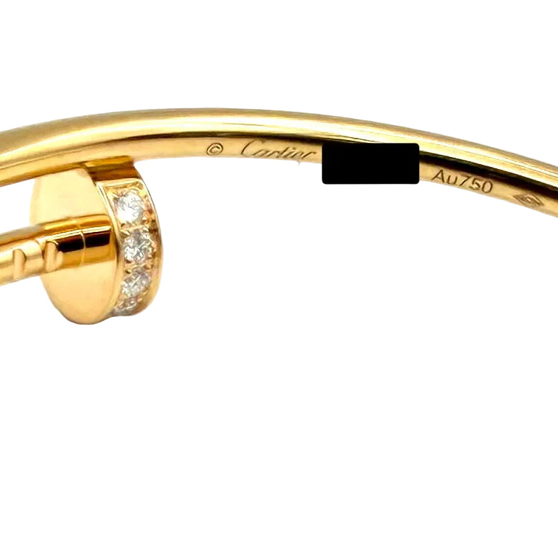 CARTIER "Juste un clou" GM Hoop earrings in rose gold and diamonds