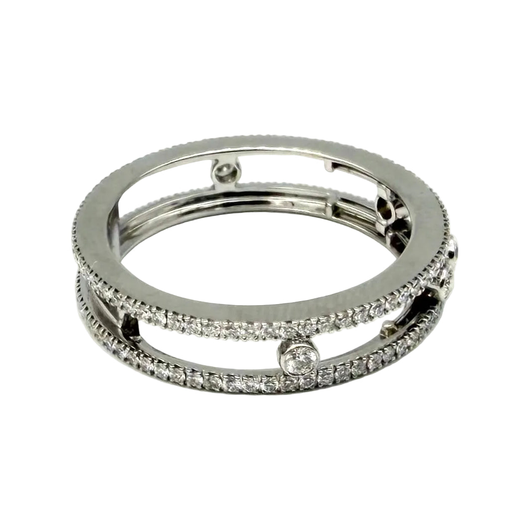 MESSIKA "Fine Move Romane Pavée" Pave ring in white gold and diamonds