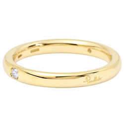 POMELLATO "Lucciole" Wedding Band in Yellow gold with Diamonds