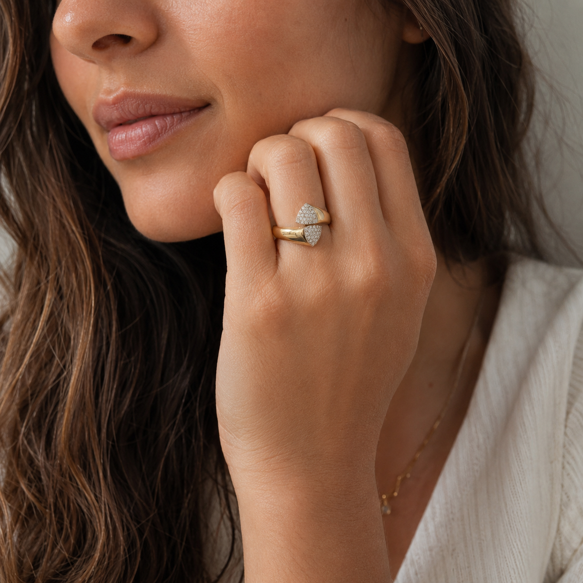 "Toi & Moi" Ring in Yellow Gold and Diamonds