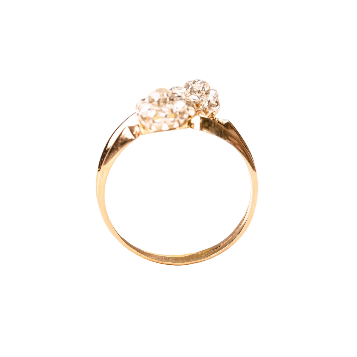 "Toi & Moi" Ring in Rose Gold, Platinum, and Diamonds