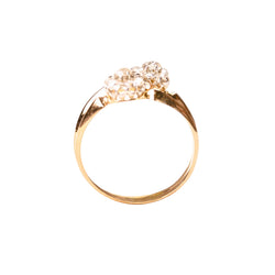 "Toi & Moi" Ring in Rose Gold, Platinum, and Diamonds