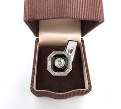 Bague Entourage en or blanc, or jaune et diamatns