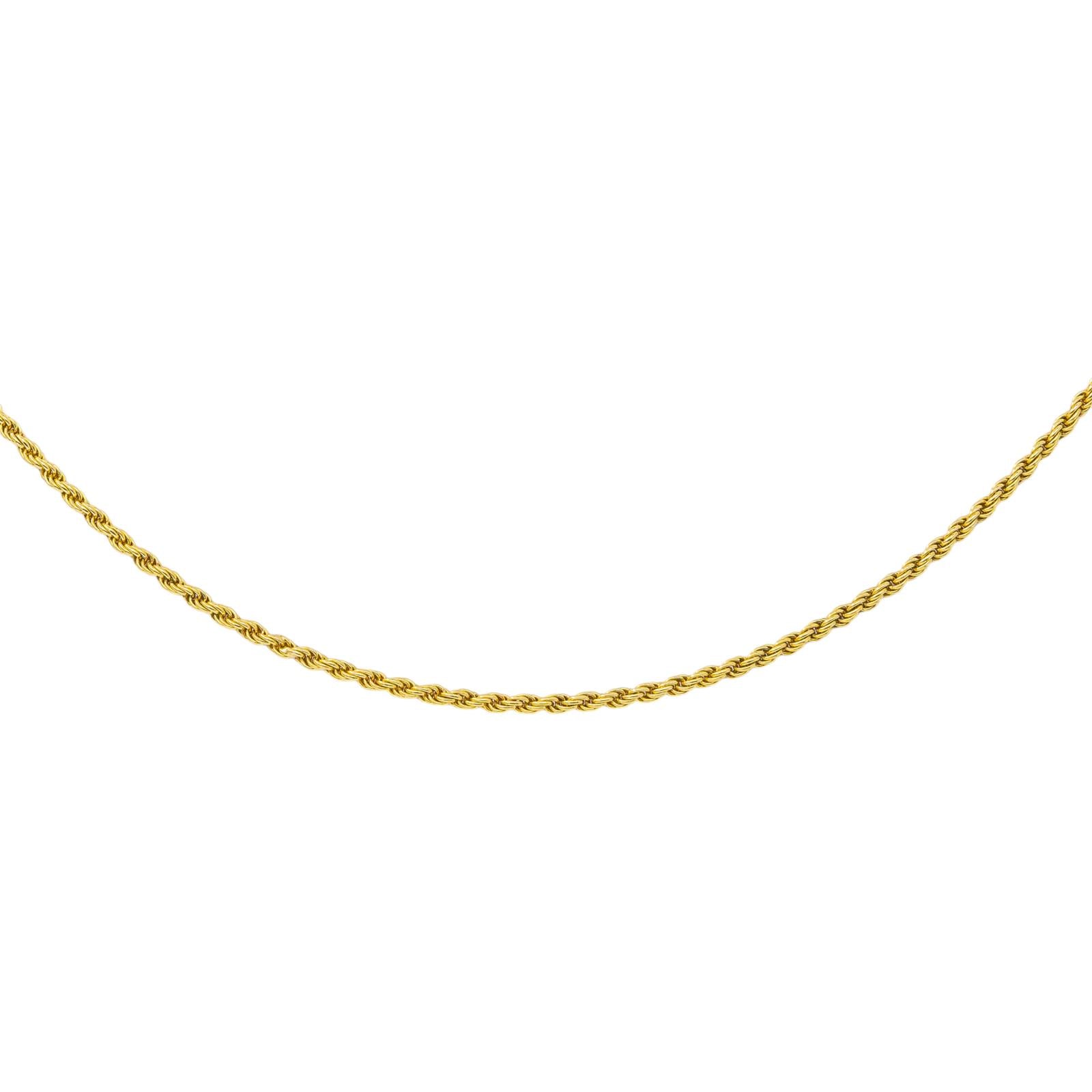 Yellow Gold Rope-Link Necklace