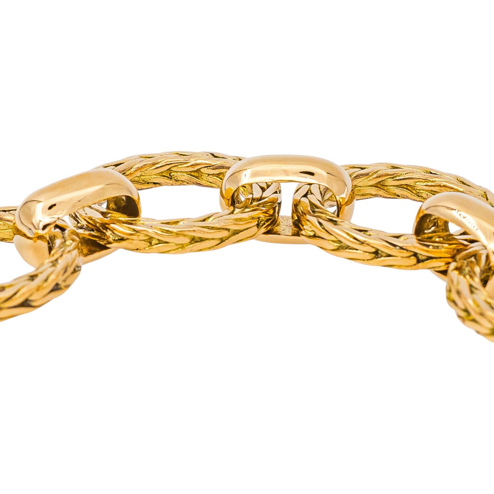 Rolo chain Bracelet in Yellow gold