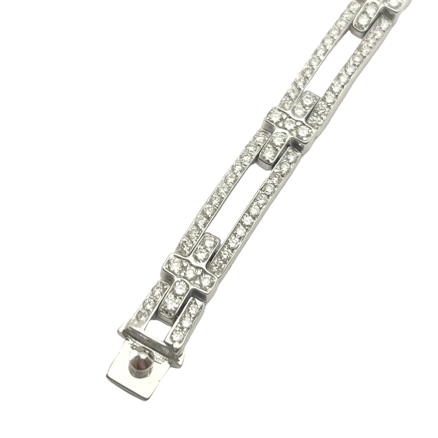 CHIMENTO Link Bracelet in White Gold and Diamonds