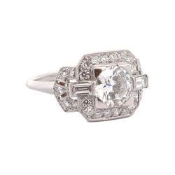 Entourage Ring in Platinum and Diamonds
