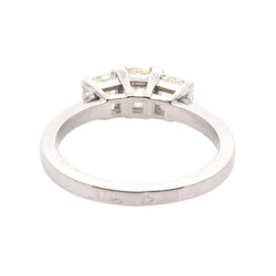 Platinum Ring with Three Diamonds