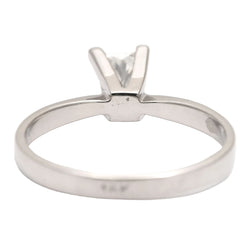 White Gold Solitaire Ring with Diamond