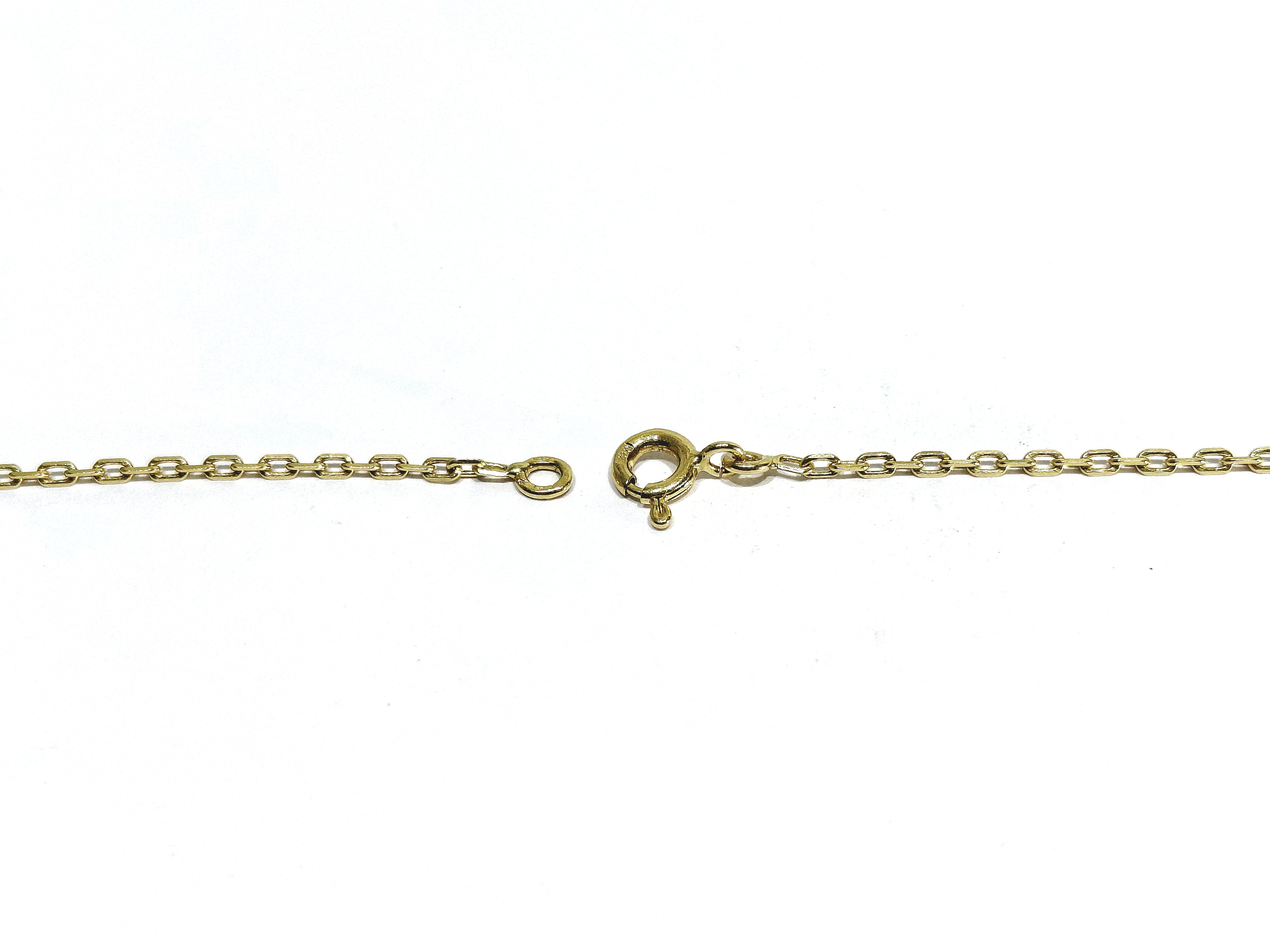 Yellow gold Forçat-link chain