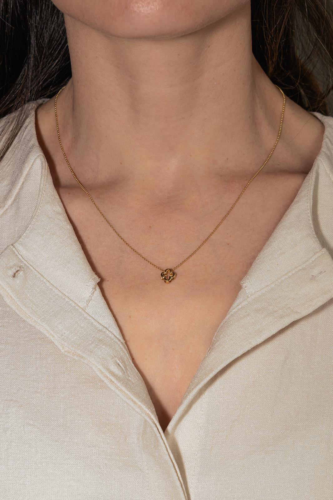 Collier Maille boule Or jaune