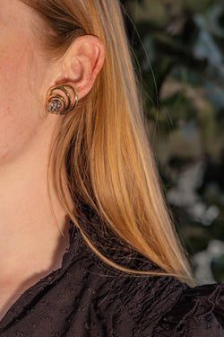 Yellow gold Diamond Earrings