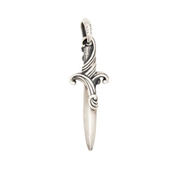 DAVID YURMAN "Waves Dagger" pendant in silver and diamonds