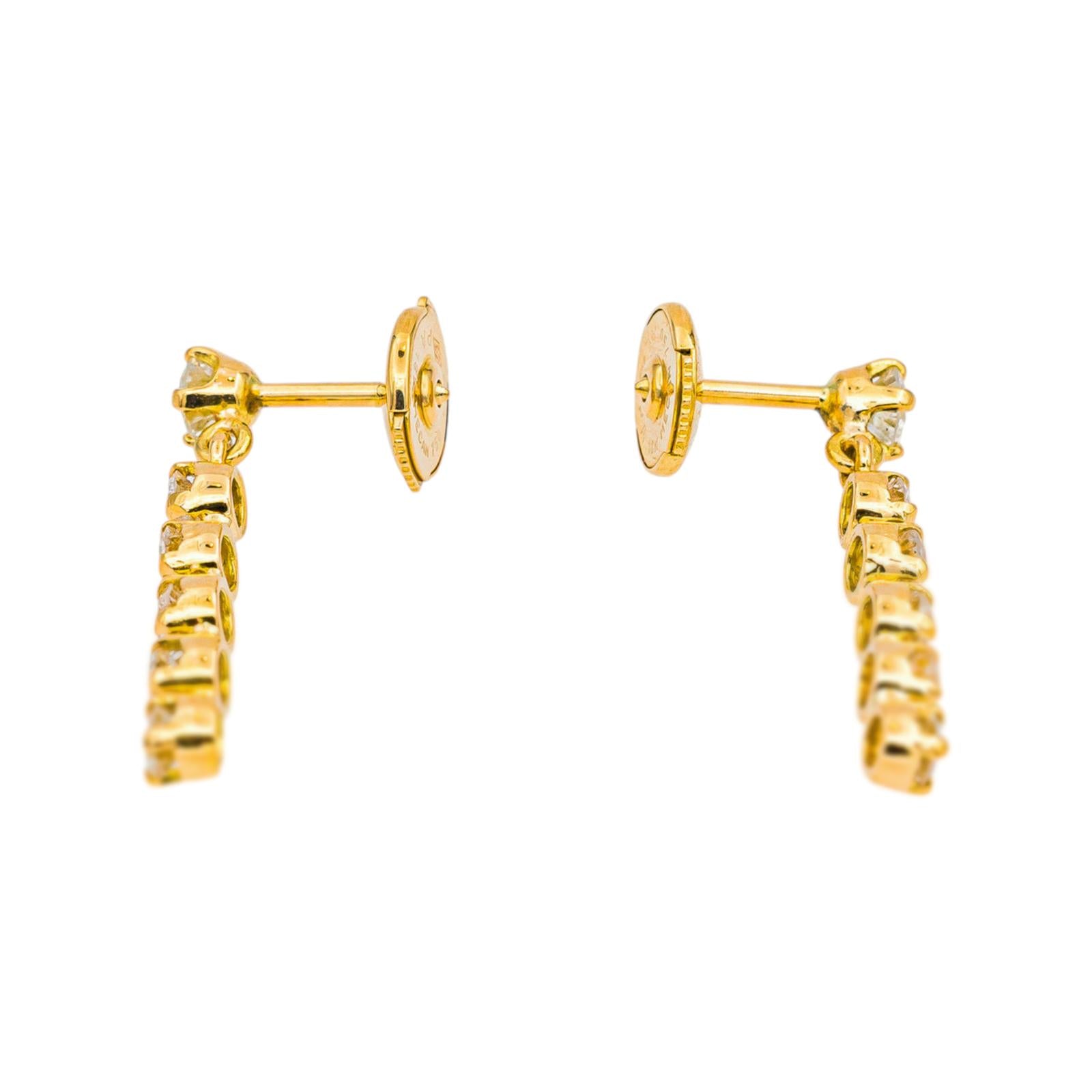 Boucles d'oreilles Or jaune Diamant