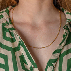 Yellow Gold Forçat Link Necklace