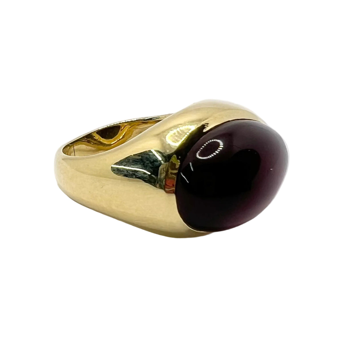 POMELLATO Dome Ring in yellow gold and garnet