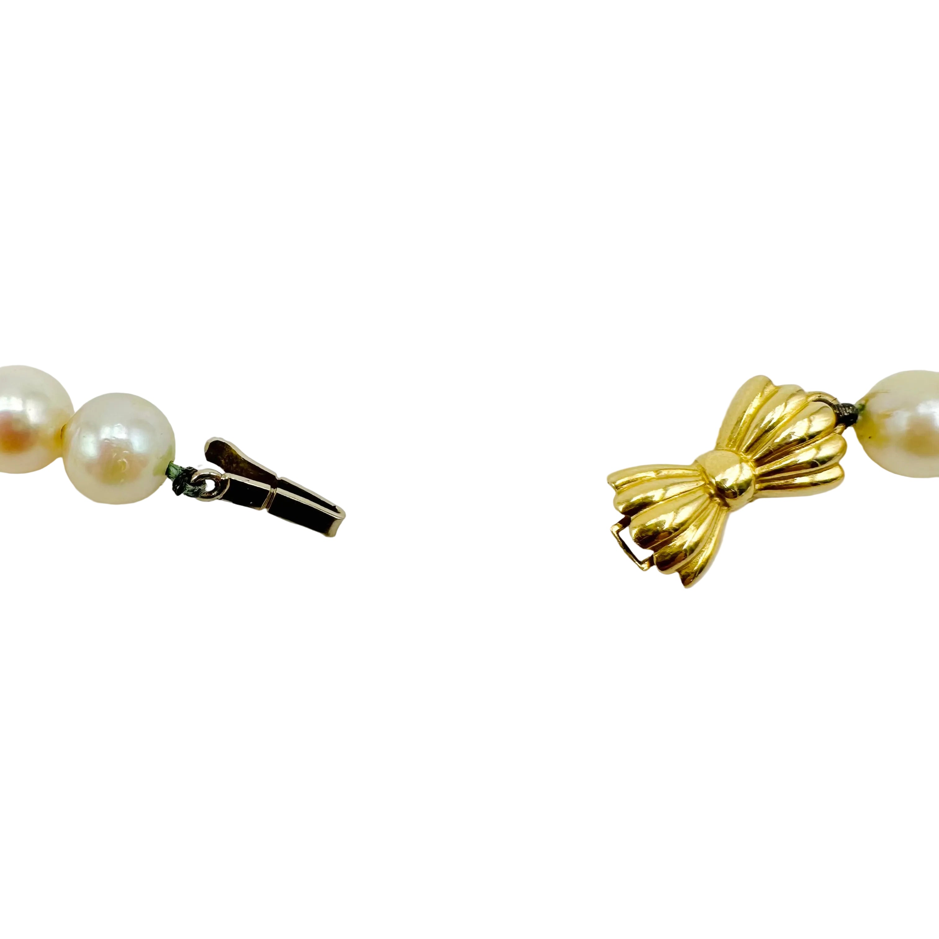 Collier de Perles de Culture Fermoir en or jaune