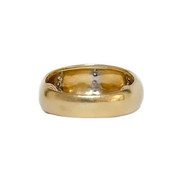 Yellow Gold and Diamond Band Ring