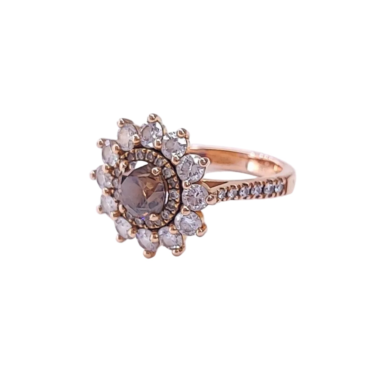 Entourage GEMMYO "Lefkos" Ring in Rose gold and Diamonds