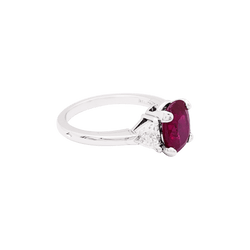 Bague Mellerio, platine, platine, diamants.