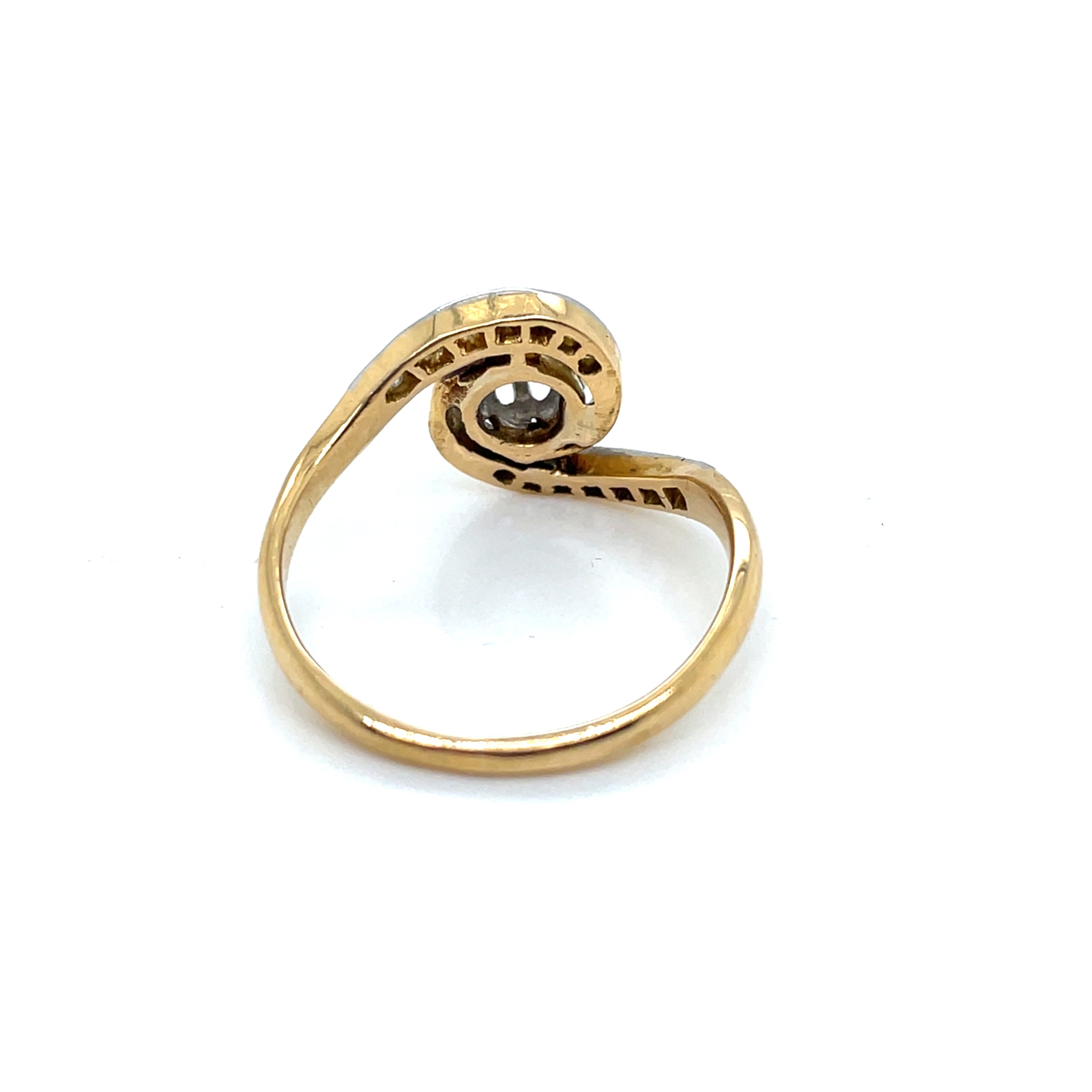 Multicolored Gold and Diamond Tourbillon Ring
