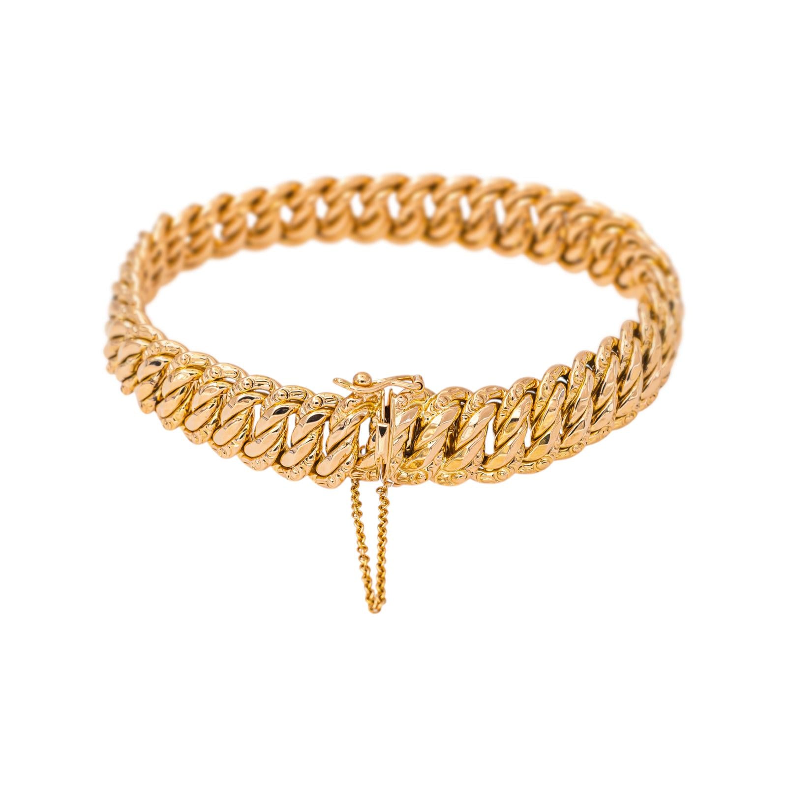 Bracelet Maille Américaine Or rose
