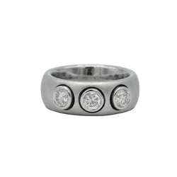Trilogy Ring in White gold and Diamonds