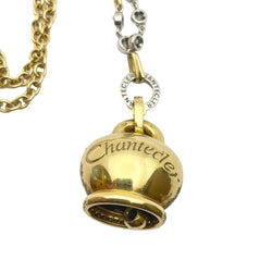 CHANTECLER Pendant Necklace in white gold, yellow gold, tsavorites, turquoise, and diamonds