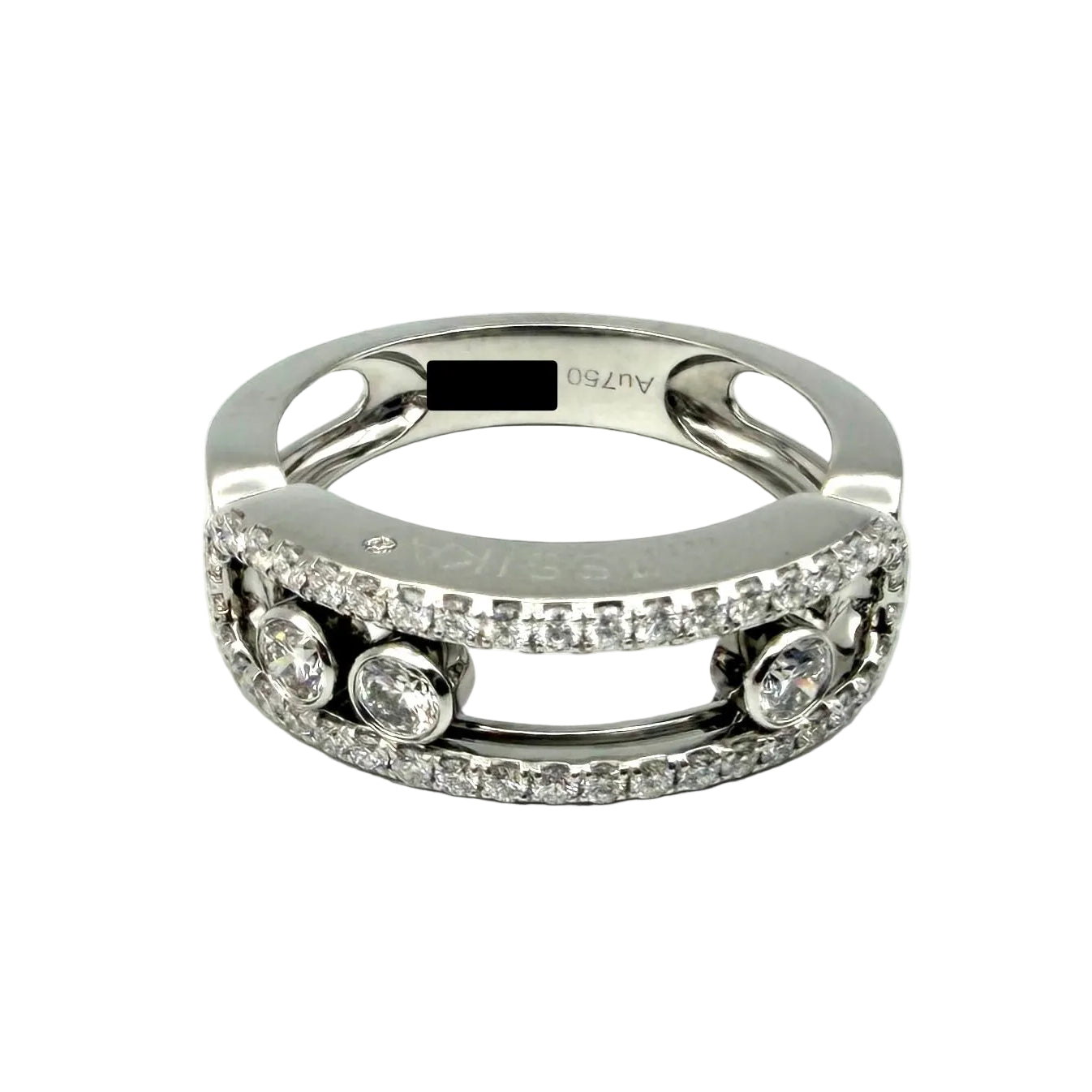 MESSIKA "Move Classique" GM Pave Ring in white gold and diamonds