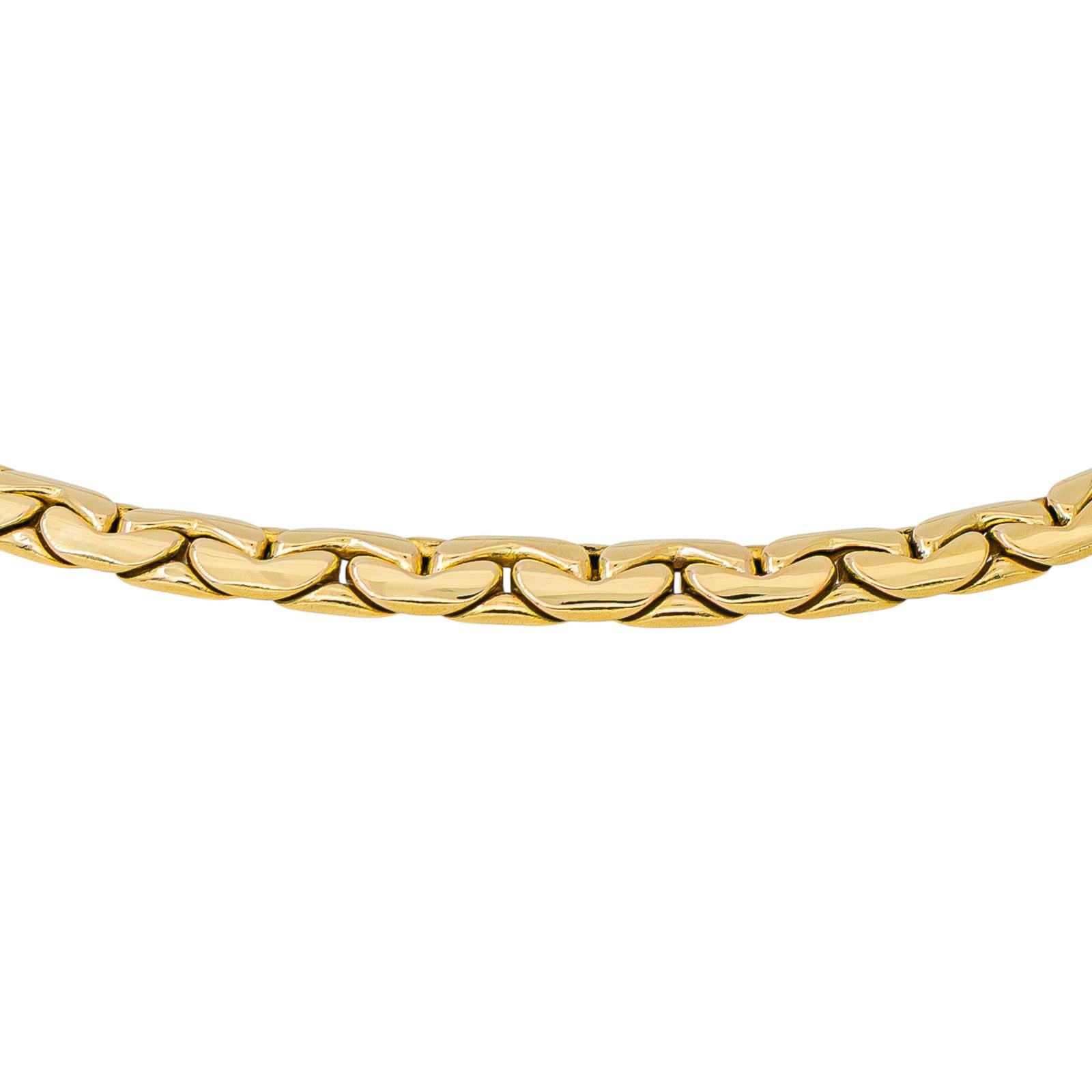 Collier Maille haricot Or jaune