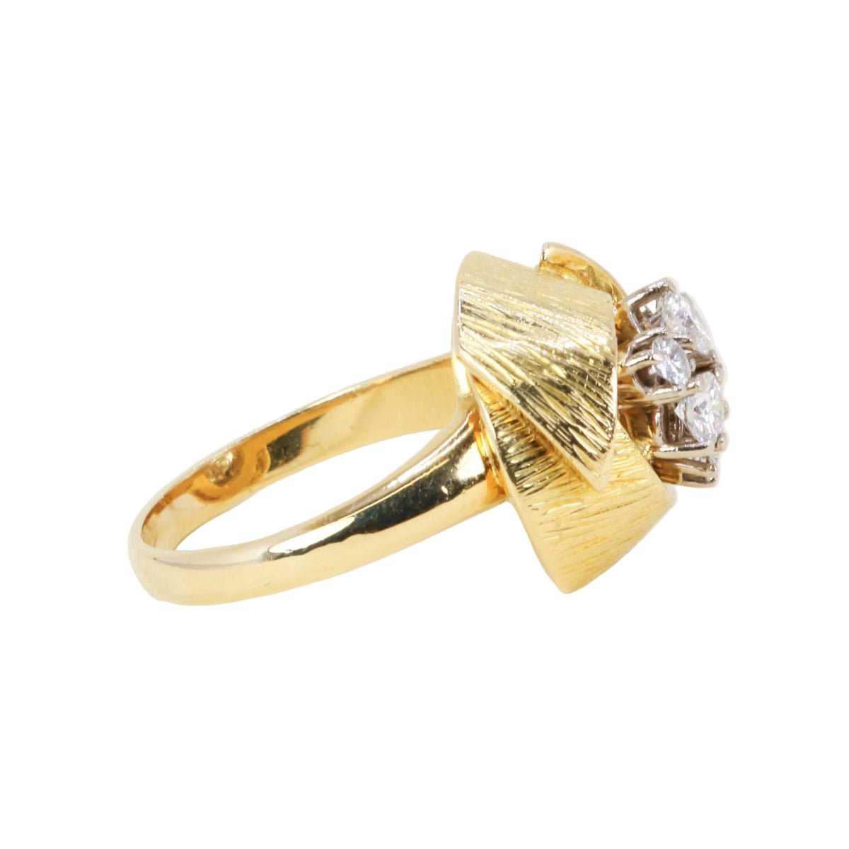Yellow Gold and Diamond Dome Ring