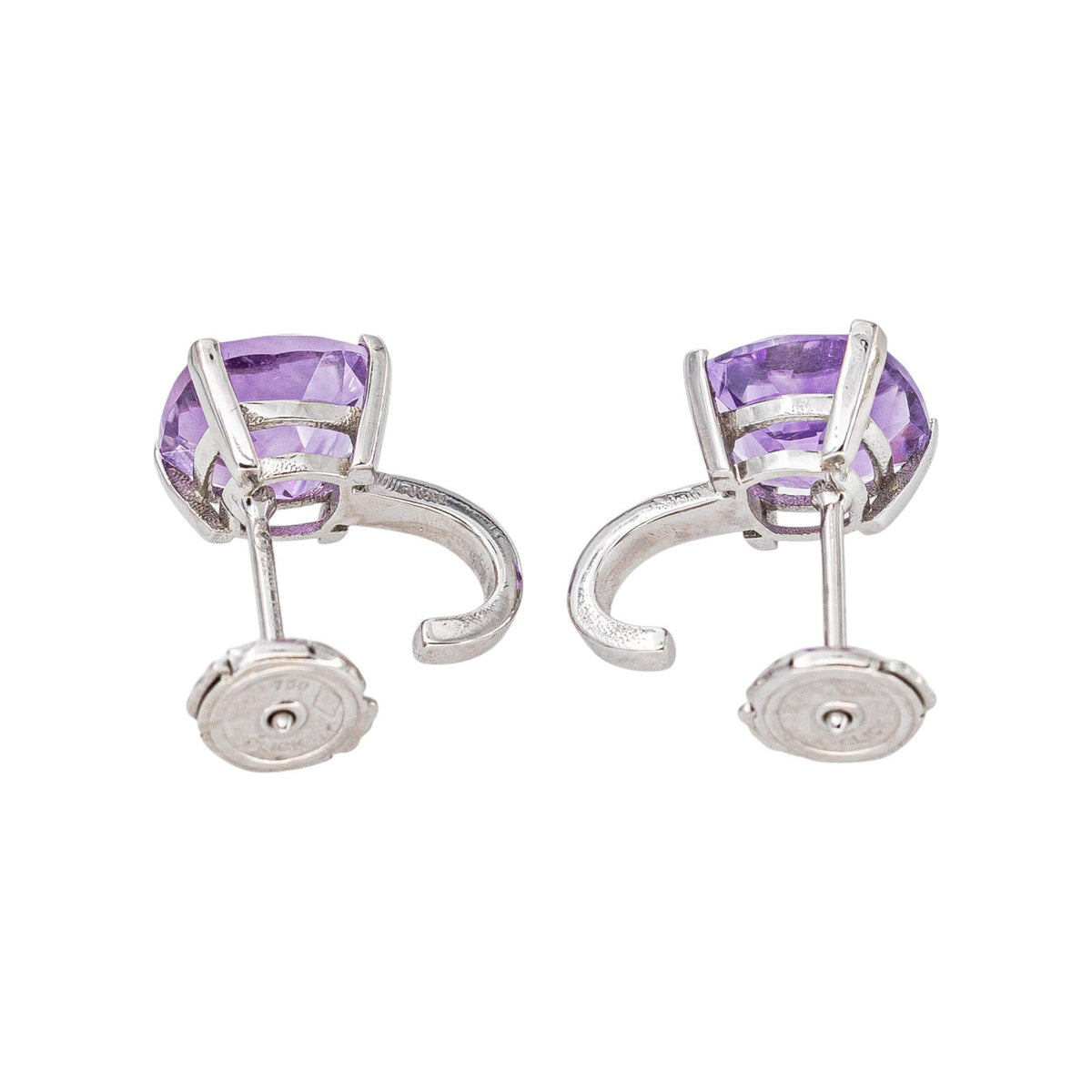Mauboussin "Petit visage d'amour" Earrings White gold Amethyst