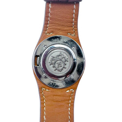 HERMÈS "Harnais" Watch in Leather and Steel