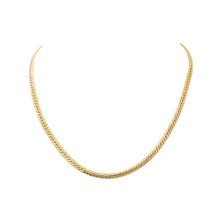 Yellow Gold English Link Necklace