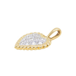 Yellow gold, Platinum, and Diamond pendant