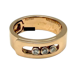 MESSIKA "Move Noa" PM Band Ring in rose gold and diamonds