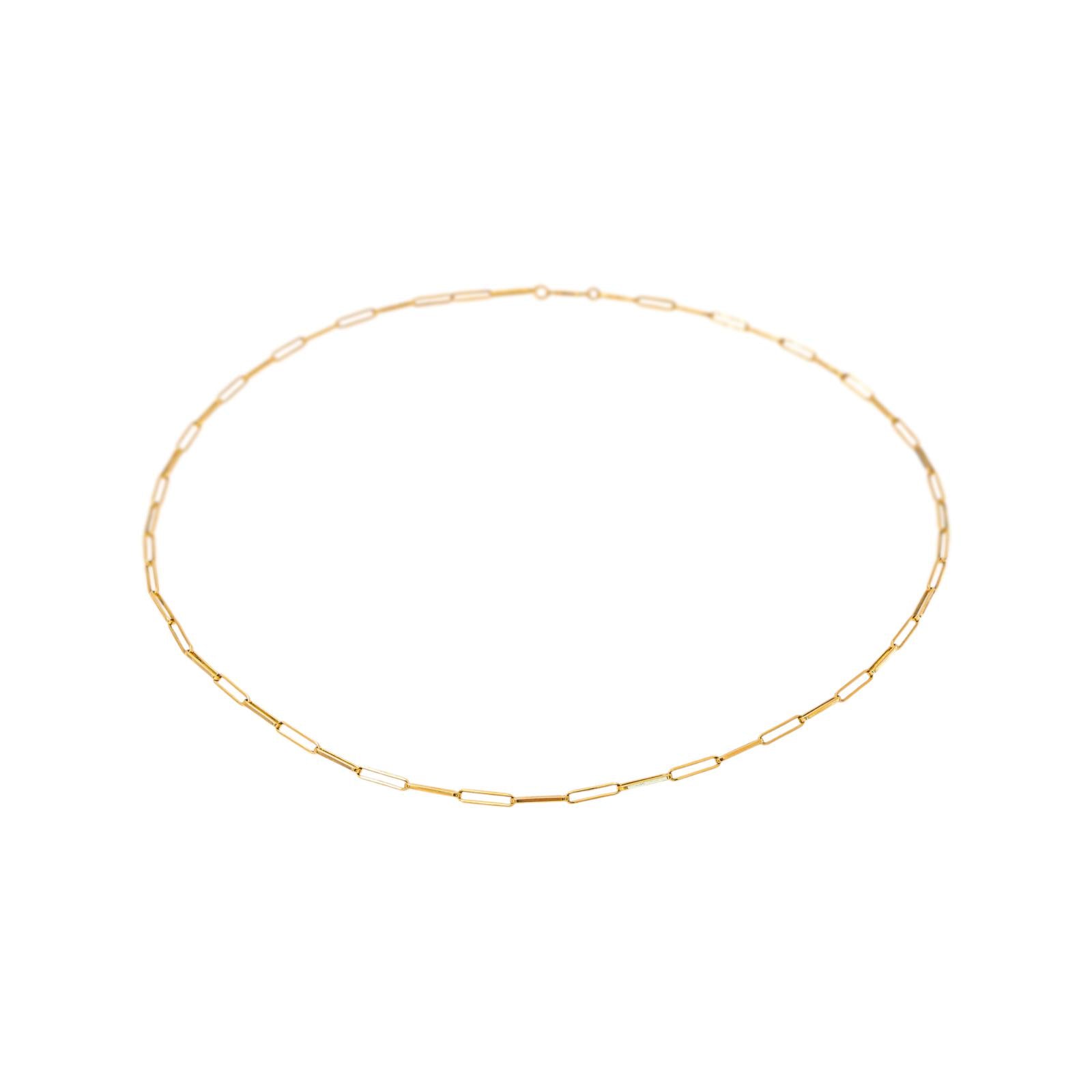 Yellow Gold Forçat Link Necklace
