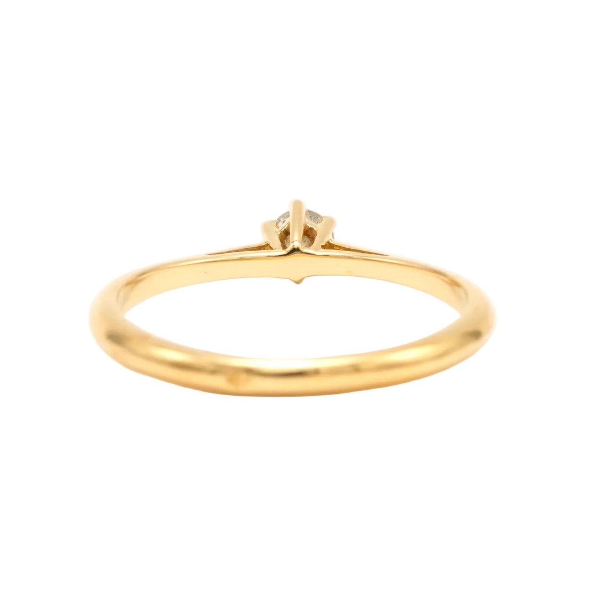 Bague Solitaire en or jaune et diamant