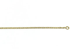 Yellow gold chain with marine-style links
