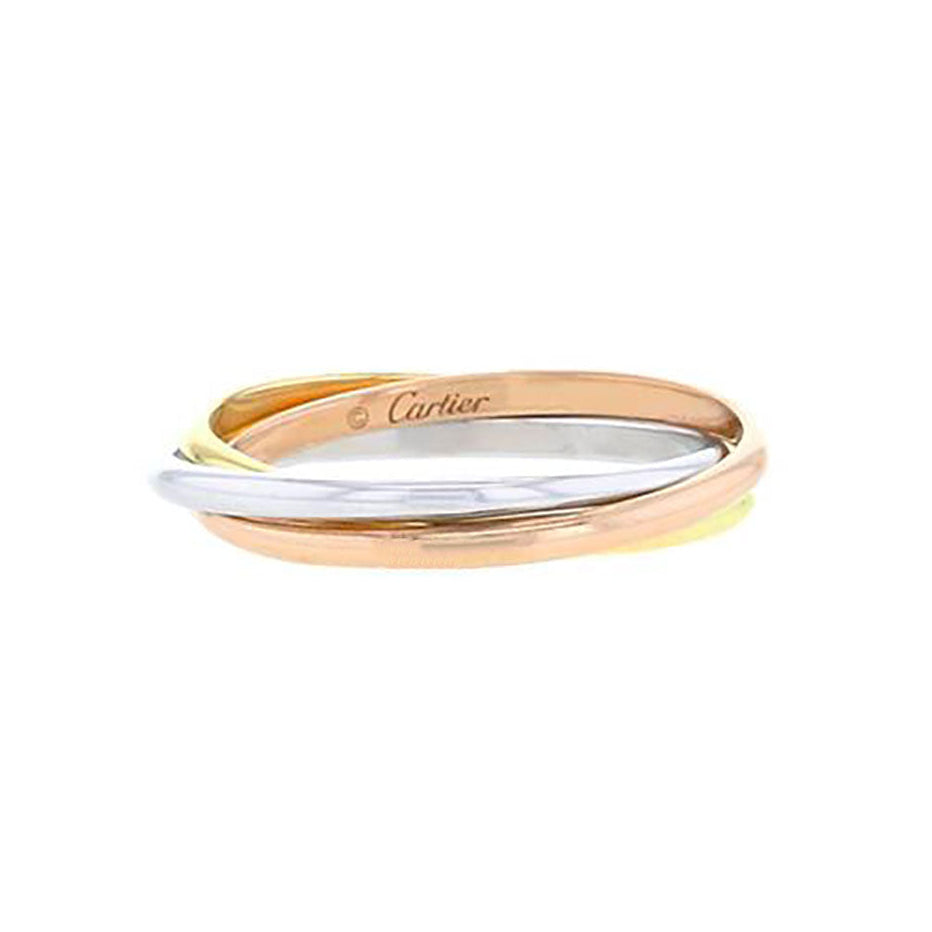Bague Alliance CARTIER en or jaune, or blanc et or rose