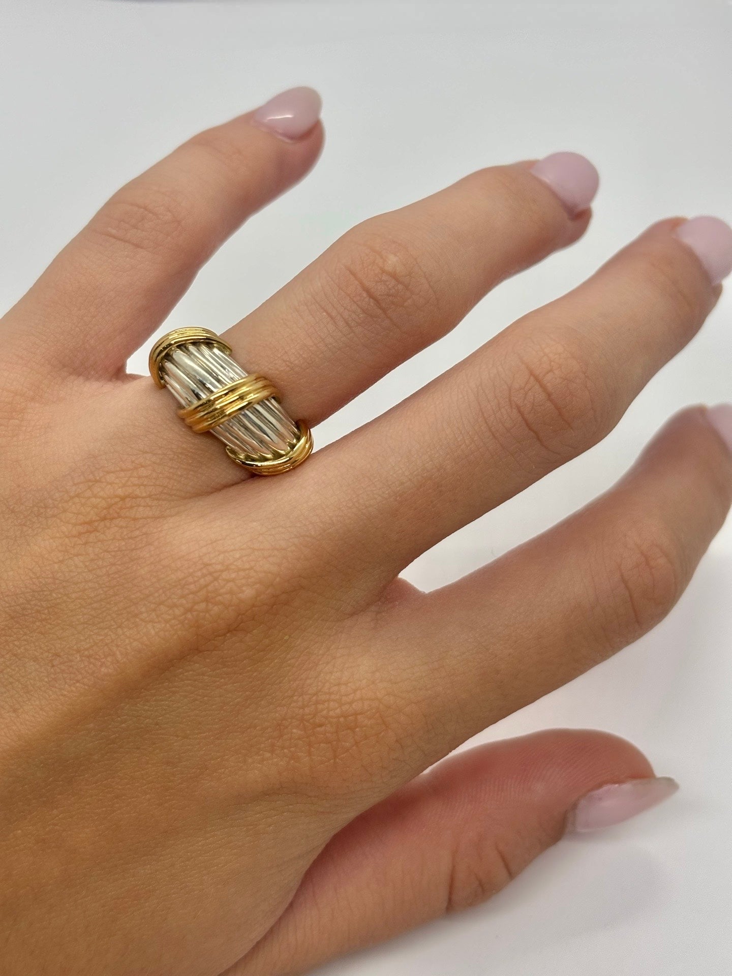アクセサリー Vintage HERMES BAGUE PALMYRE STUDS RING アクセサリー