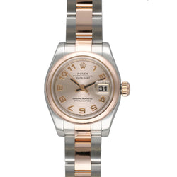 ROLEX "Oyster Datejust Lady" watch in rose gold and stainless steel