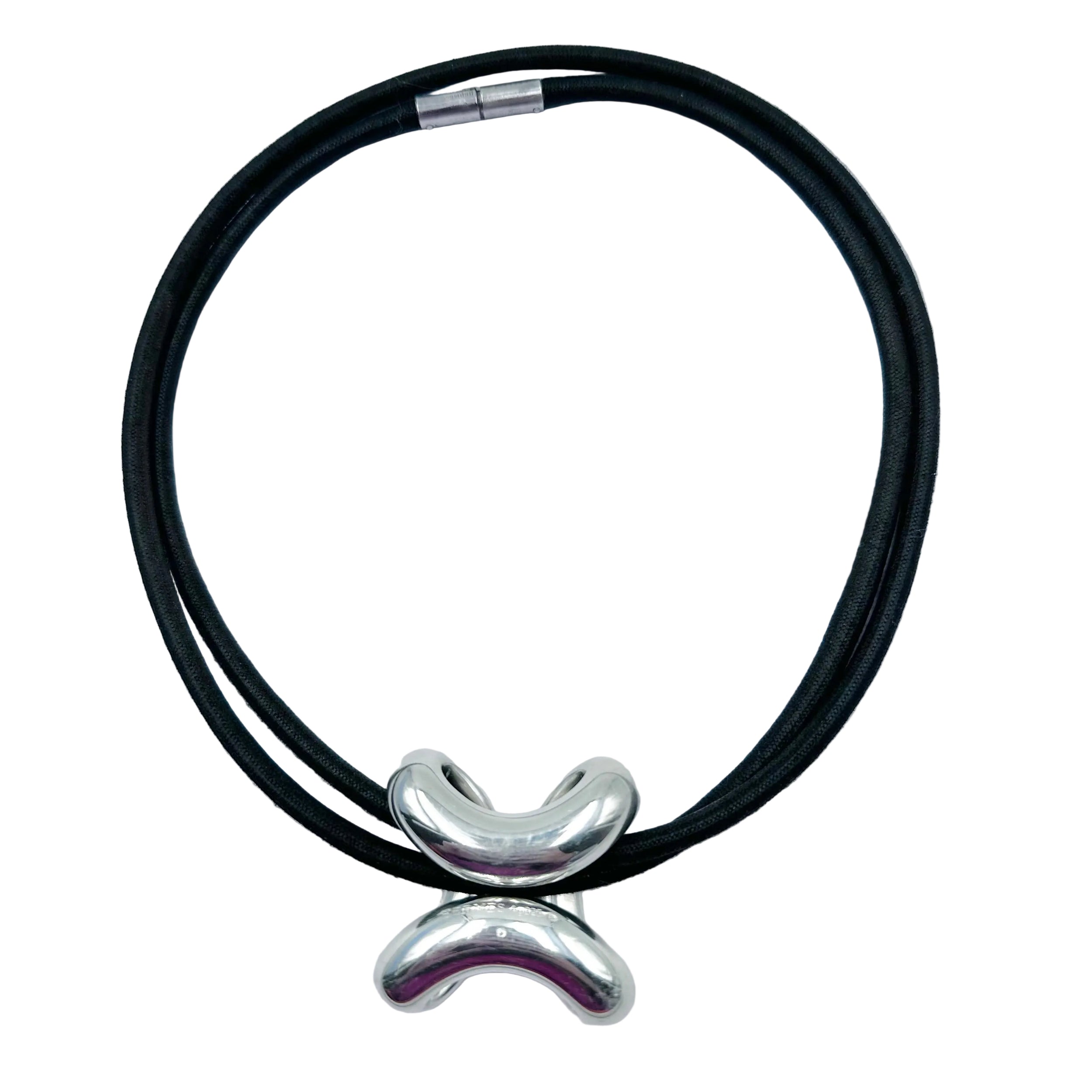 Necklace Pendant HERMÈS "Lima" in Silver