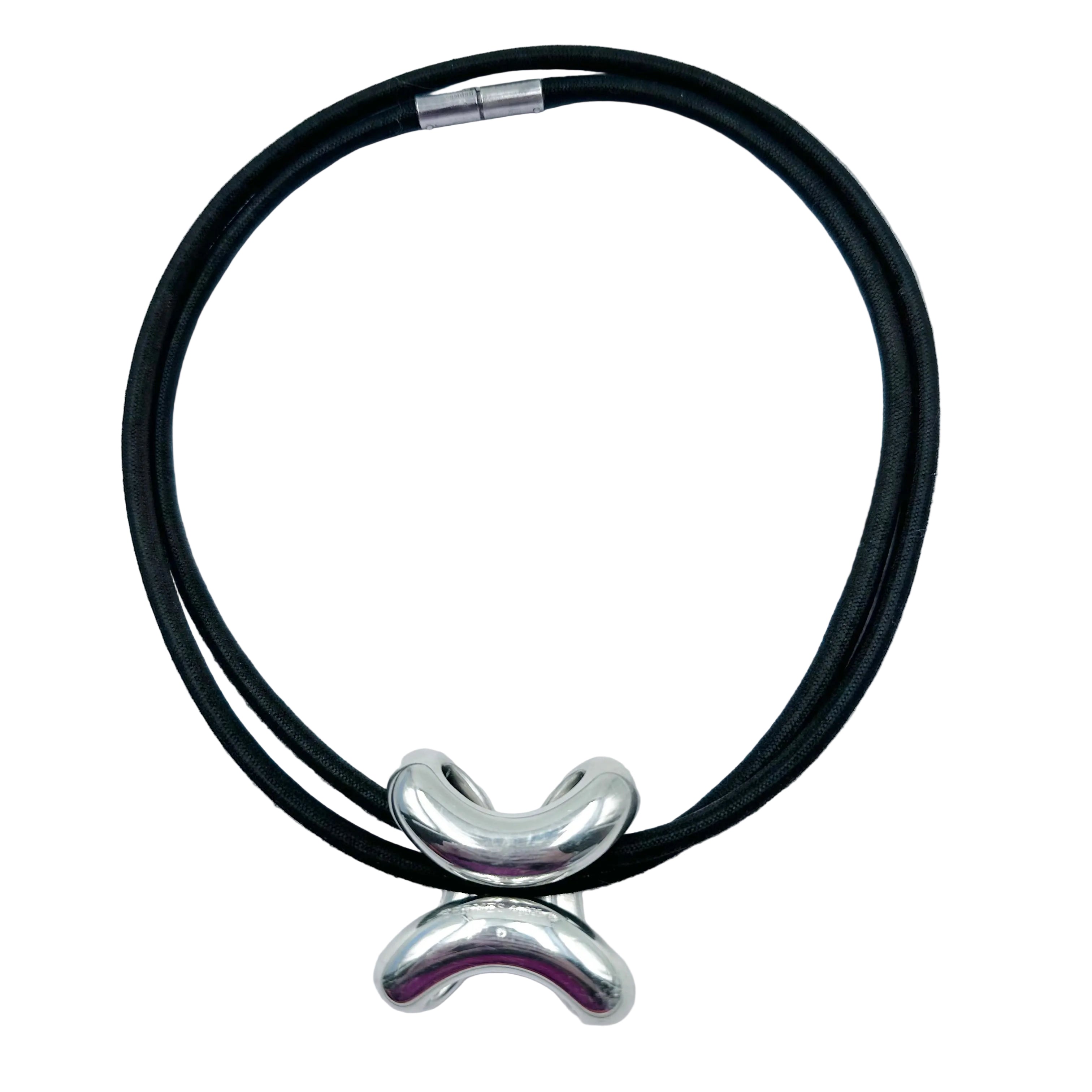 Necklace Pendant HERMÈS "Lima" in Silver
