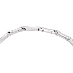 Chimento Bamboo Stick-Link Bracelet in White gold