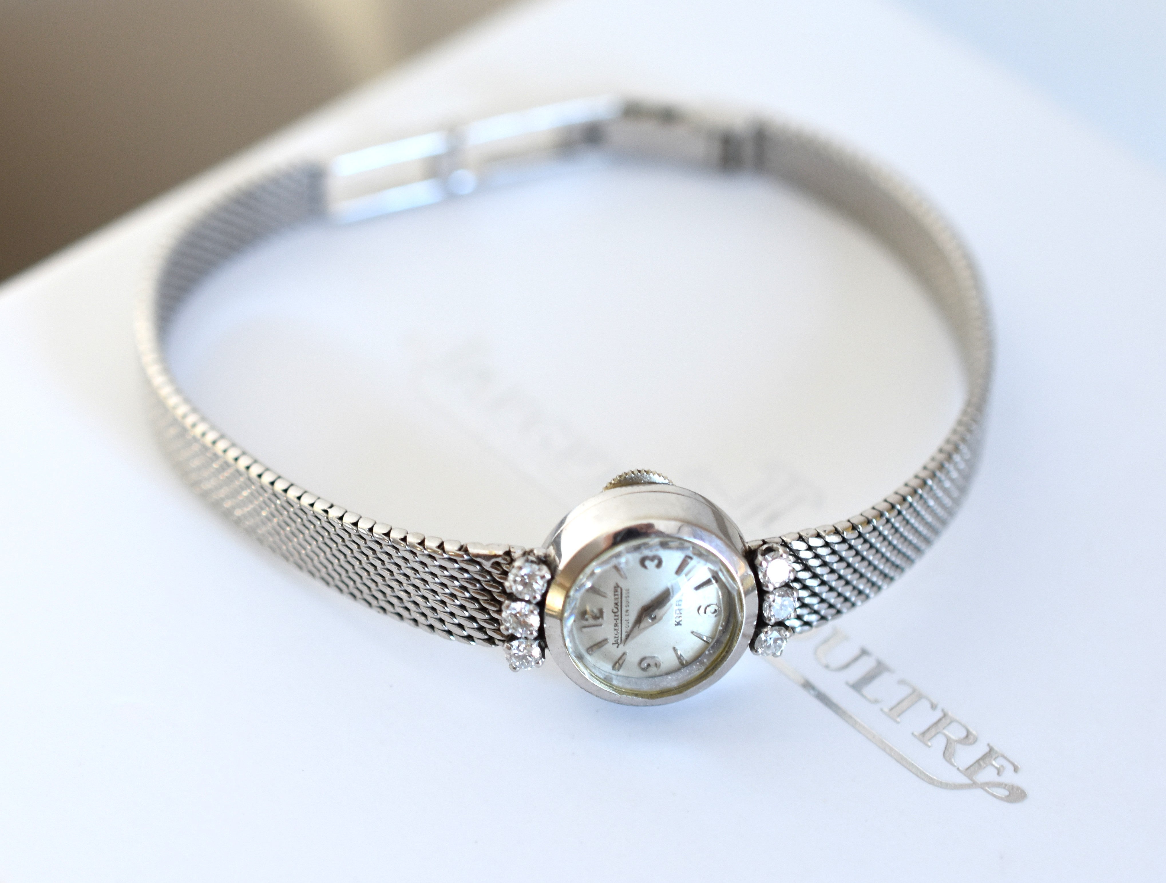 JAEGER-LECOULTRE Watch in White gold and Diamonds
